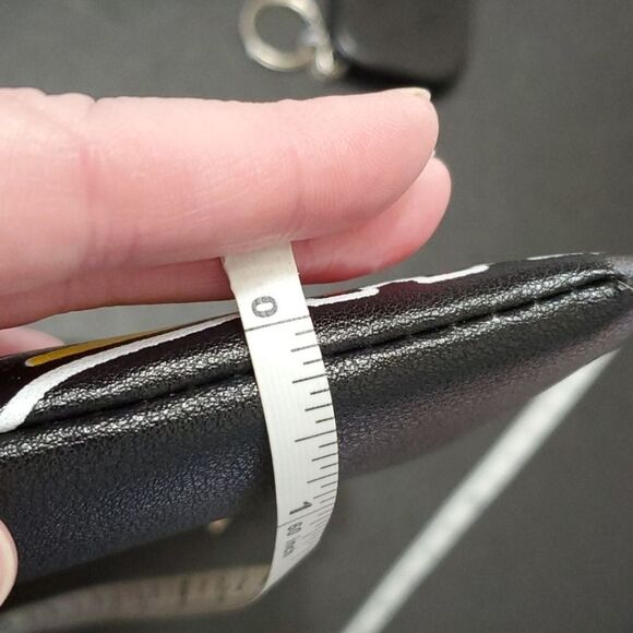 Black pouch-like Purse Bag Crossbody Colorful Fun Eyes - Picture 5 of 7